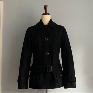 dELiA*s Wool Blend Pea Coat with Buckle Belt